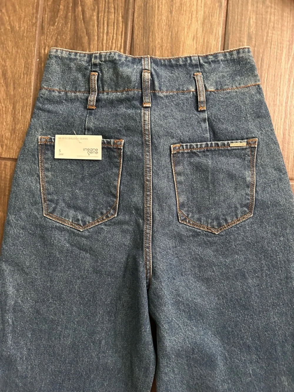 NWT Insane Gene High Rise Balloon Jeans Dark Wash Sz 5